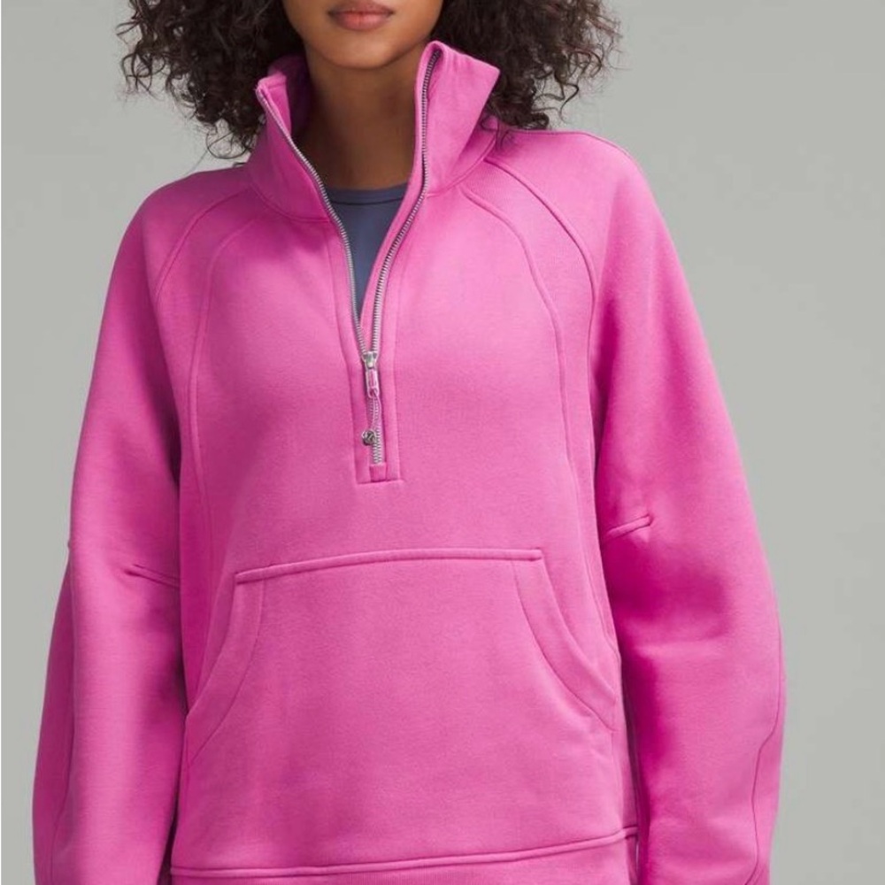 Lululemon Athletica Pink Half-Zip Sweatshirt